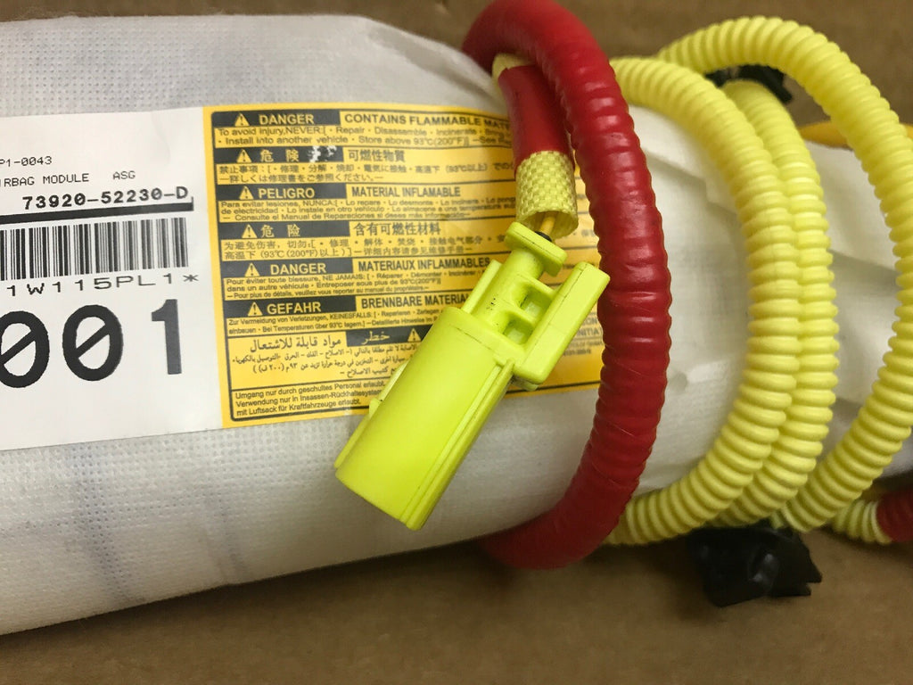 12 17 TOYOTA PRIUS C FRONT LEFT SIDE DRIVER SEAT AIRBAG AIR BAG 73920 52230 D3
