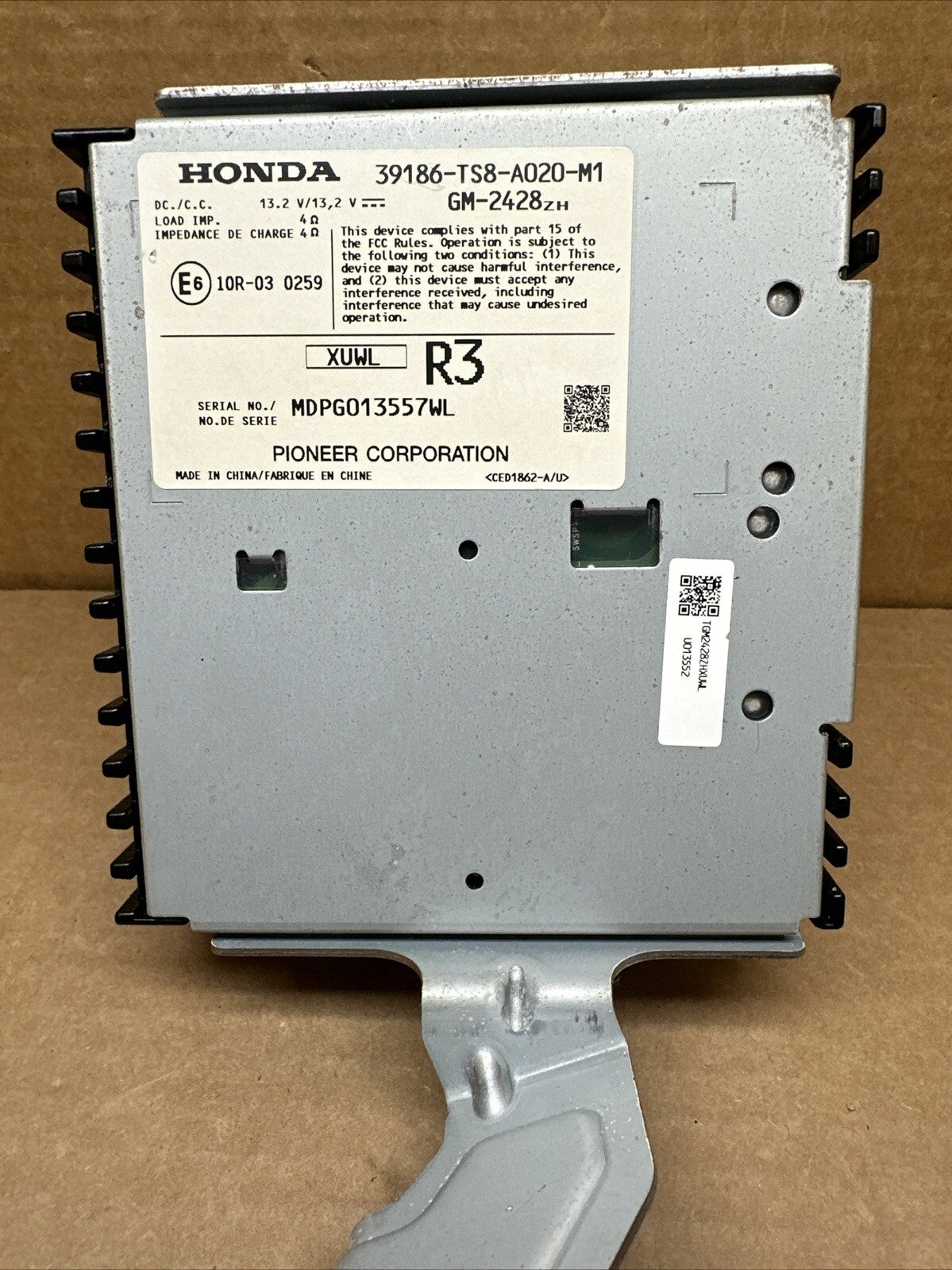 2012 2013 Honda Civic Si Coupe Amp Amplifier Assembly 39186 TS8 A020 M11