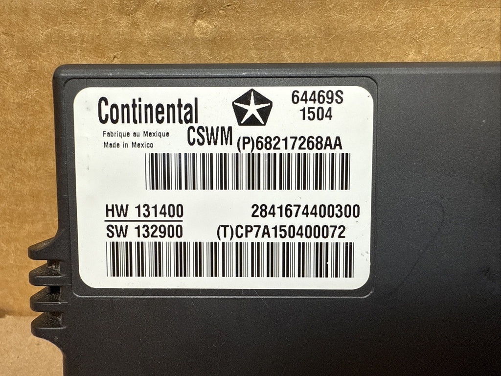 2014 Durango Grand Cherokee Ram Front Driver Seat Heat Control Module 68217268AA1