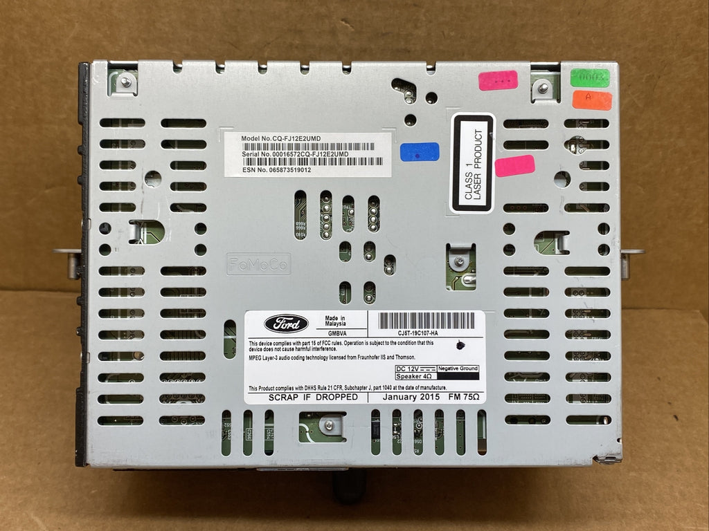 2015 2016 Ford Escape CD Single Disc Radio Receiver CJ5T 19C107 HA6