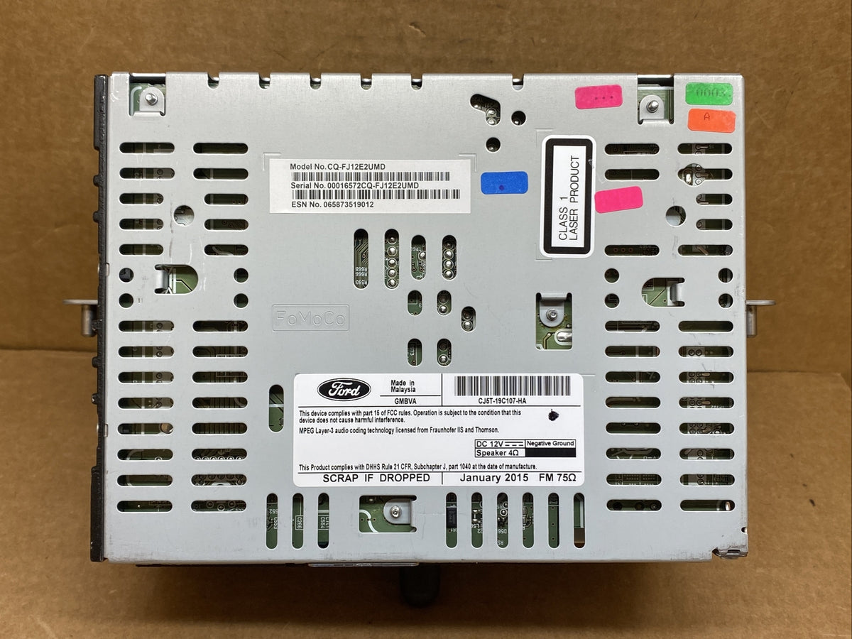 2015 2016 Ford Escape CD Single Disc Radio Receiver CJ5T 19C107 HA6