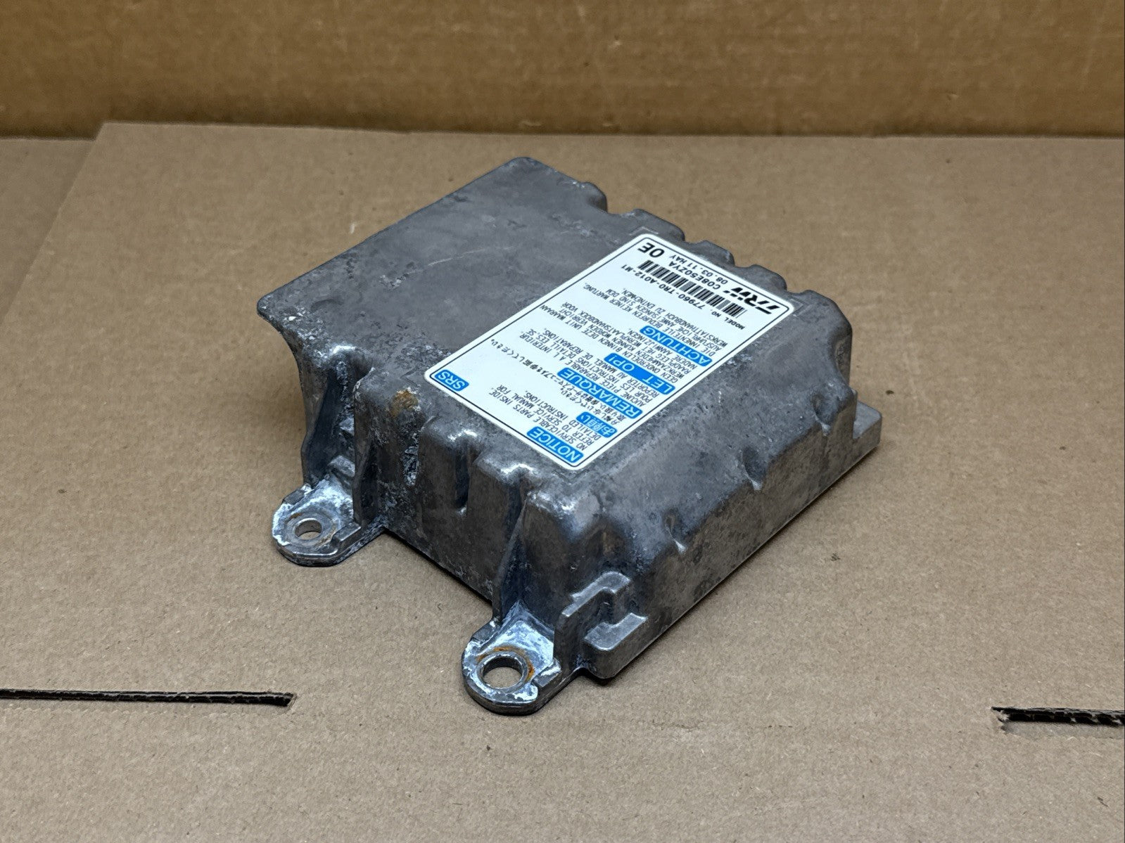 2012 Honda Civic Air Bag Airbag Computer Control Module Unit 77960 TR0 A012 M15