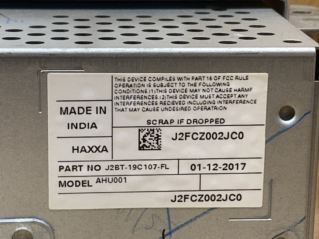 2018 2019 Ford Ecosport Radio Receiver Module J2BT 19C107 FL2