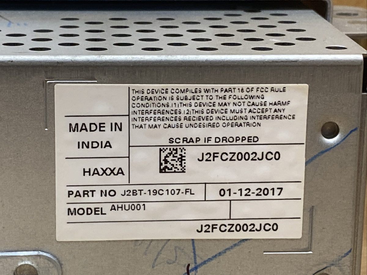 2018 2019 Ford Ecosport Radio Receiver Module J2BT 19C107 FL2