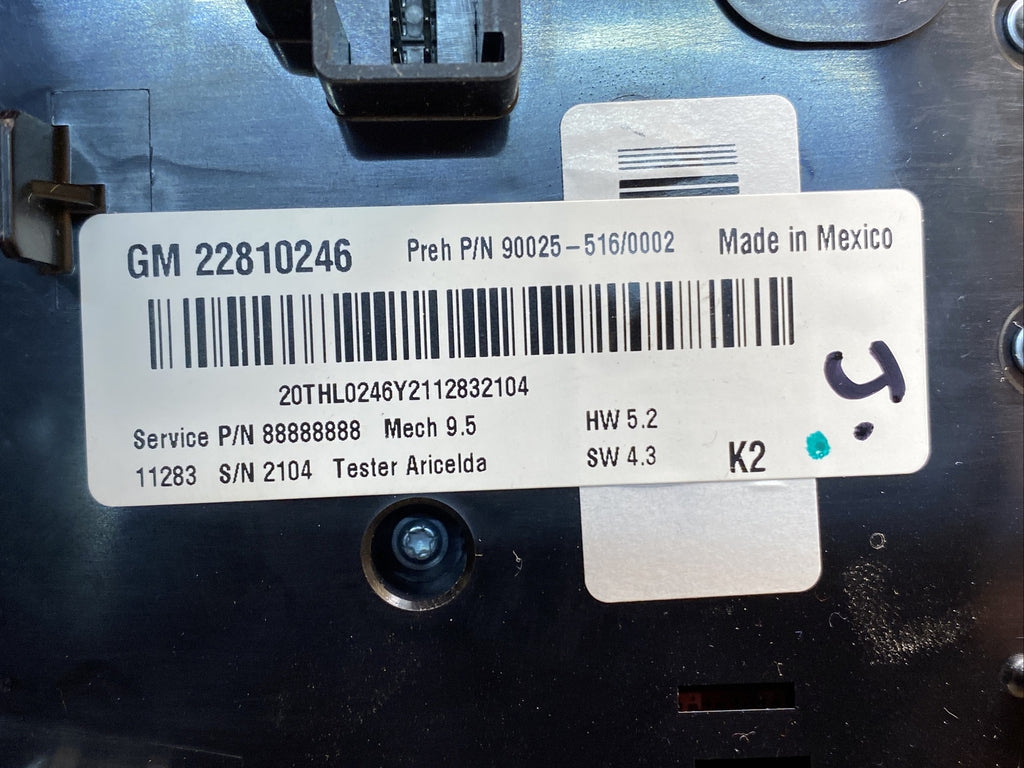 2012 2015 Chevy Equinox Terrain Radio Face Climate Control Panel Bezel 228102468