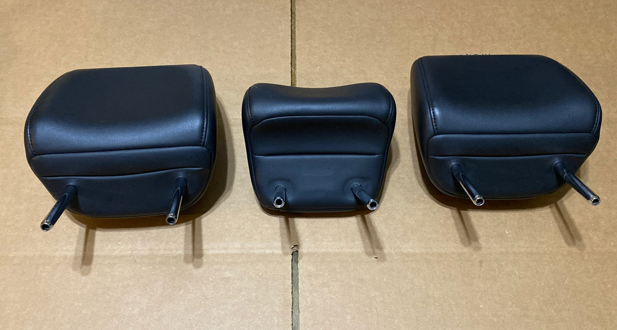 2009 2014 Nissan Murano Back Rear Head Rest Headrest Black Leather Set 4