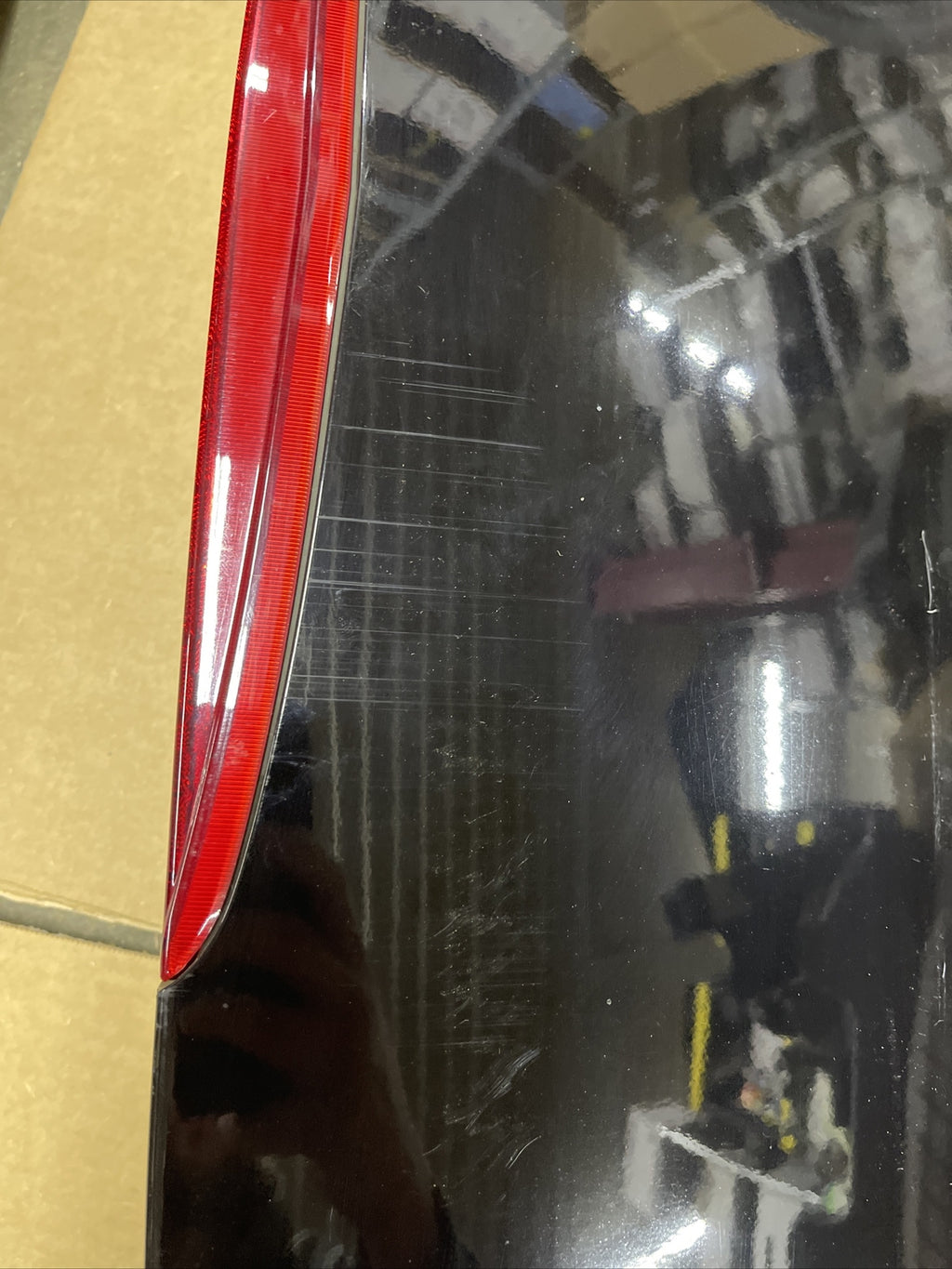 2007 2013 Acura MDX Tailgate Hatch Spoiler Wing 3rd Brake Light Lamp Black NH7075