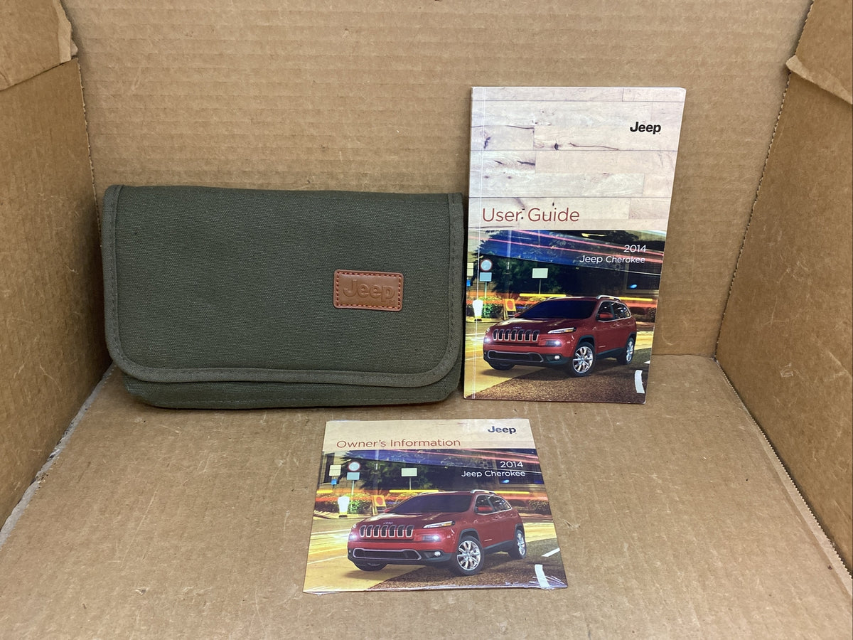 2014 14 Jeep Cherokee Owner's Owners Owner Manual Book Guide Set Case OEM2