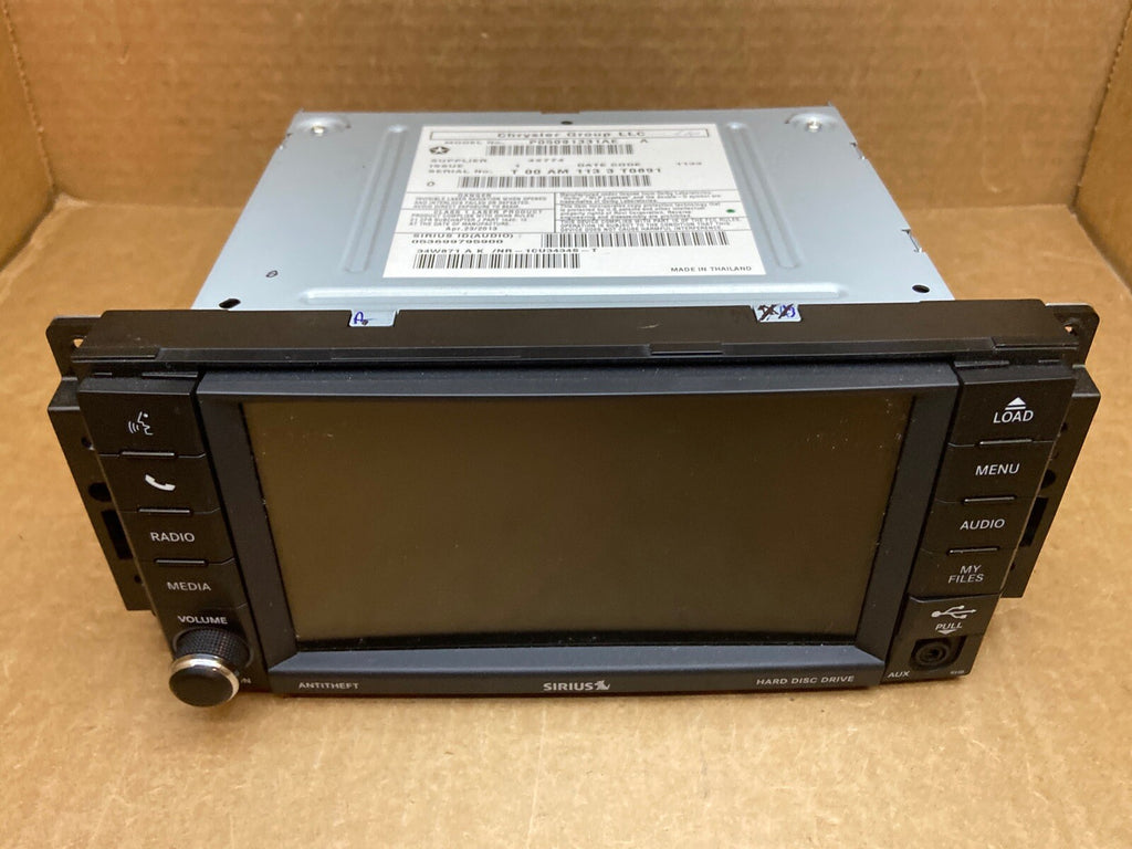 13 19 GRAND CARAVAN Navigation Radio Player Display Screen OEM RHB P05091331AE0