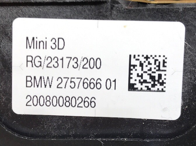 07 10 MINI COOPER FRONT LEFT DRIVER SIDE STEERING WHEEL AIRBAG AIR BAG 2757666017