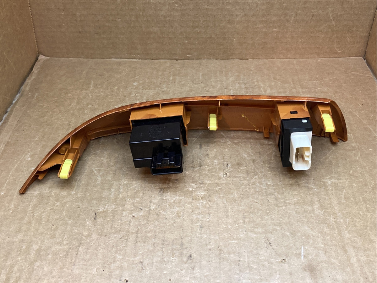 04 10 Toyota Sienna Woodgrain Radio Climate Bezel Trim with Switches Left Side4