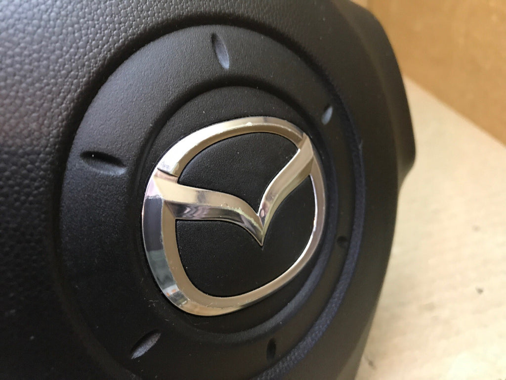 2004 2009 MAZDA 3 LEFT DRIVER SIDE STEERING WHEEL AIRBAG AIR BAG BLACK OEM 5