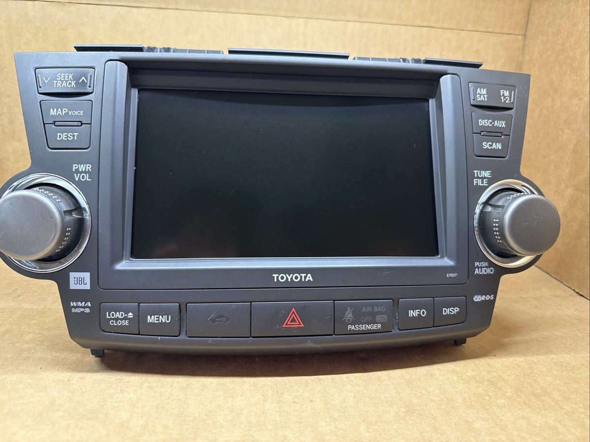 2008 2010 Toyota Highlander GPS Radio Screen E7015 86120 48F30 OEM2
