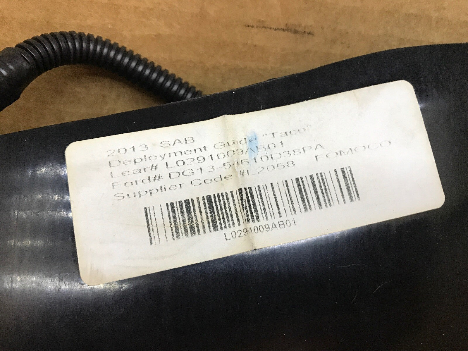 13 19 FORD EXPLORER RIGHT PASSENGER SEAT AIRBAG POLICE PACKAGE BG13 54611D10 AB3