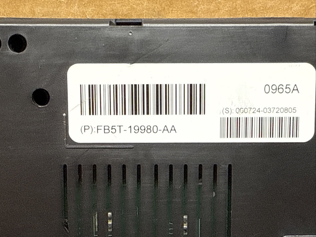 2015 Ford Explorer Temperature Temp Climate Control Module FB5T 19980 AA1