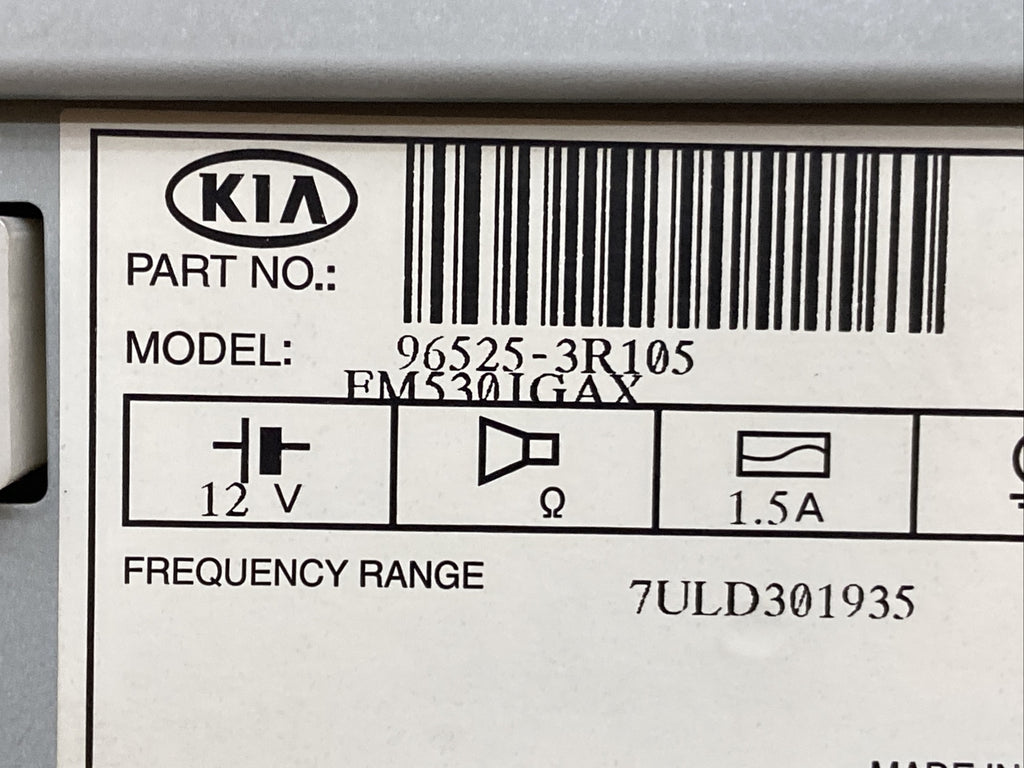 14 16 Kia Cadenza Radio Nav Navigation Dash Display Screen OEM 96525 3R1056