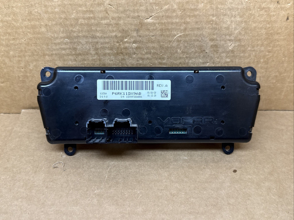 2020 2021 Ram Promaster Temperature Temp Climate Control Dials P6RK11DX9AB7