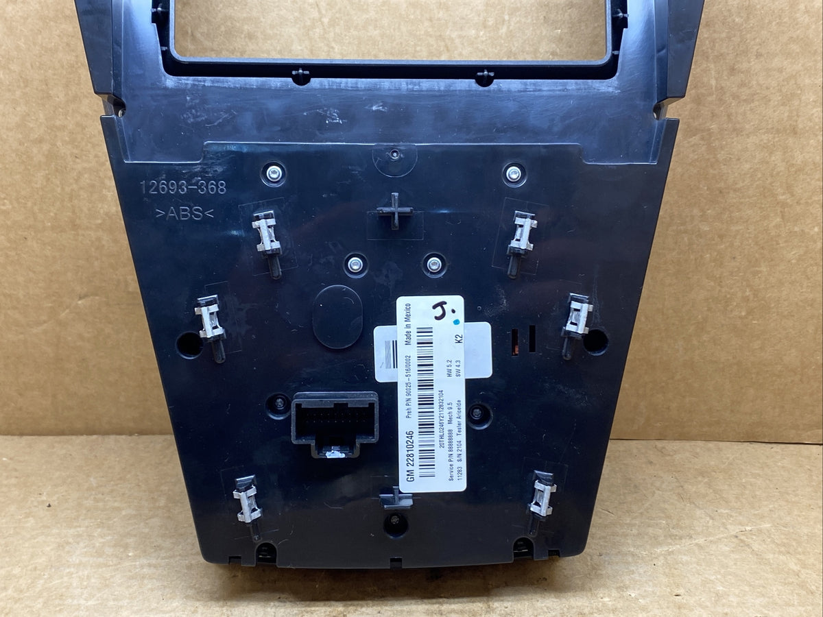 2012 2015 Chevy Equinox Terrain Radio Face Climate Control Panel Bezel 228102467