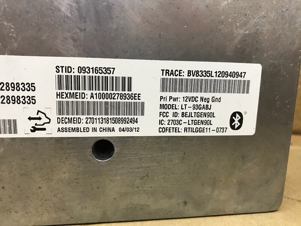 12 13 14 CHEVROLET TAHOE ONSTAR COMMUNICATION CONTROL MODULE 22898335 OEM3