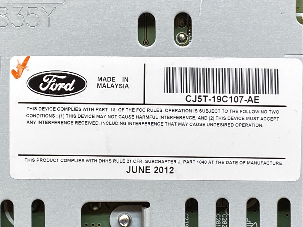 2013 2015 Ford Escape Radio Receiver Disc Reader Module CJ5T 19C107 AE7