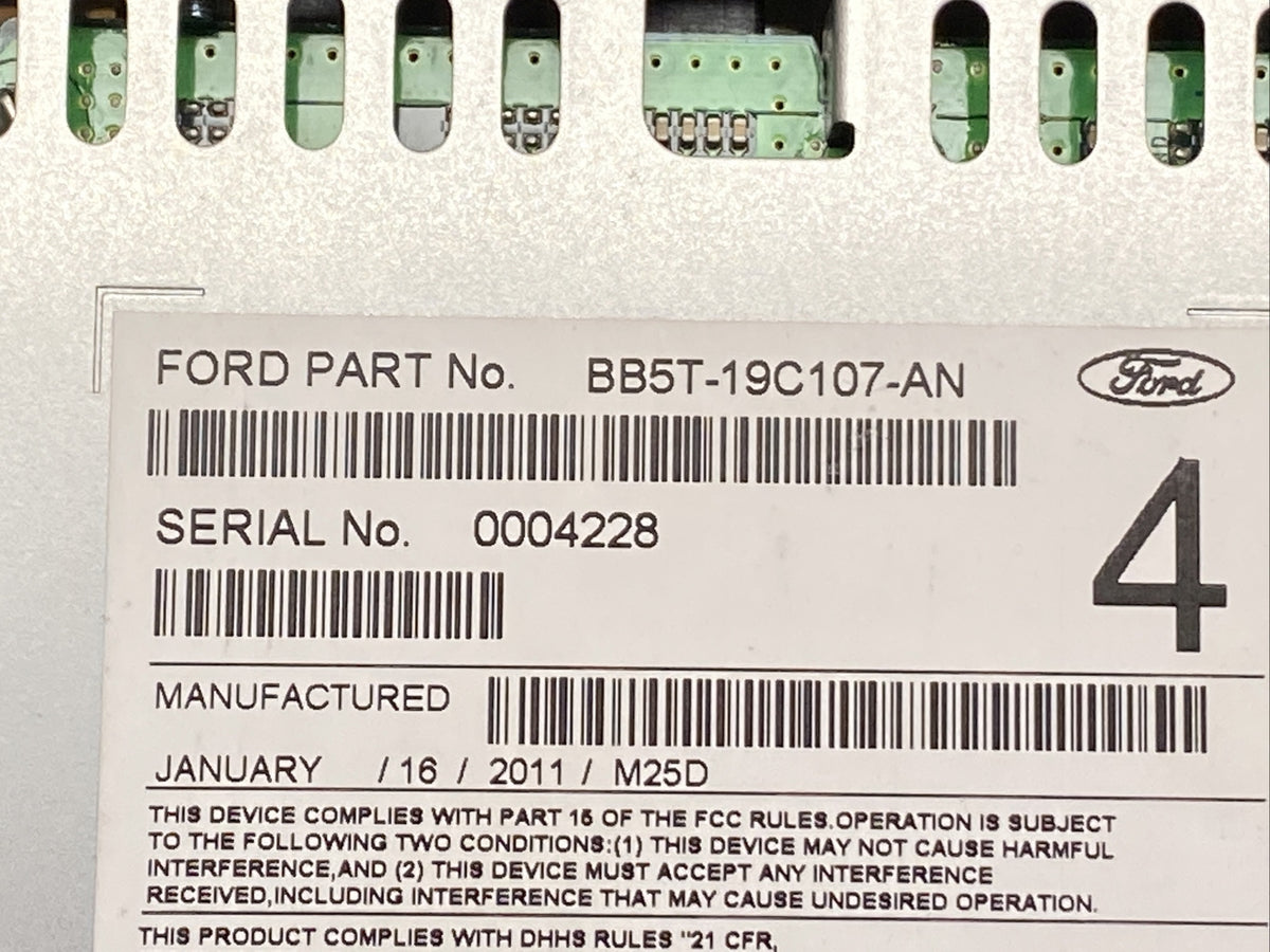 2011 Ford Explorer Dash Radio Receiver Disc Reader BB5T 19C107 AN7