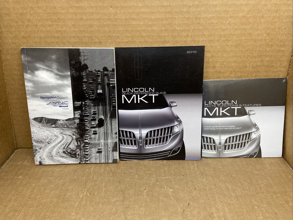 2010 Lincoln MKT Owner's Owners Owner Manual Book Guide Set Case Wallet OEM2
