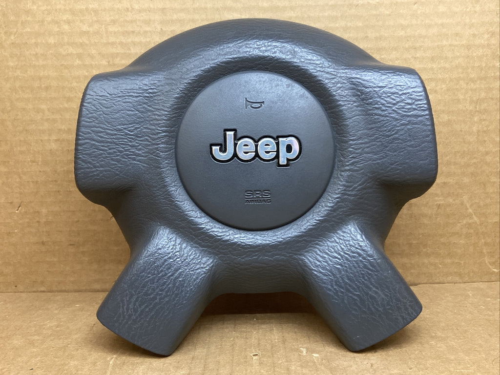02 07 Jeep Liberty Front Left Driver Side Steering Wheel Air Bag Airbag Gray DB1