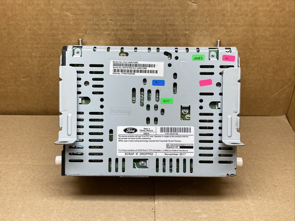 2015 2018 Ford Edge Radio Cd Player Disc Reader OEM FT4T 19C107 KE6