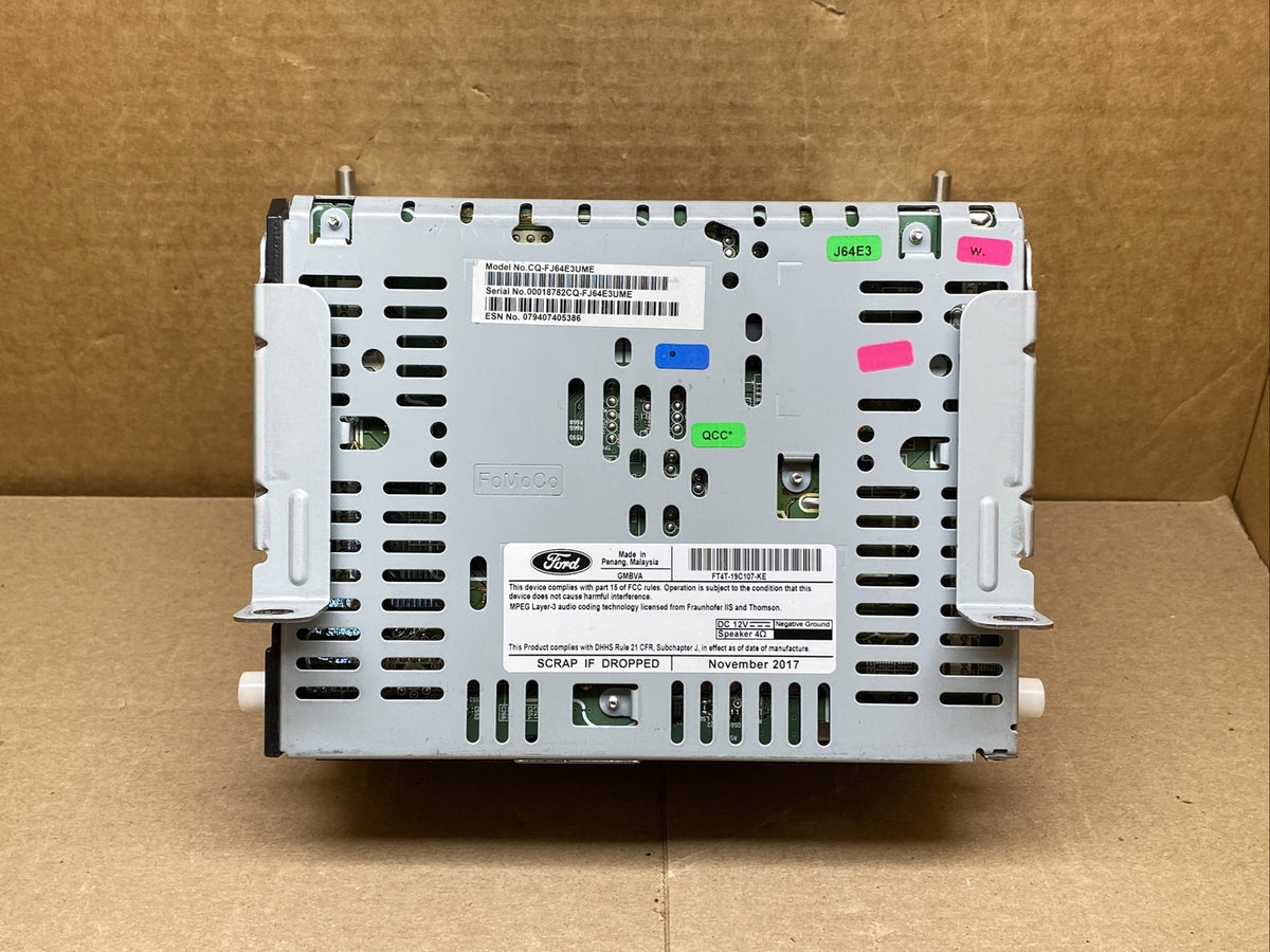 2015 2018 Ford Edge Radio Cd Player Disc Reader OEM FT4T 19C107 KE6