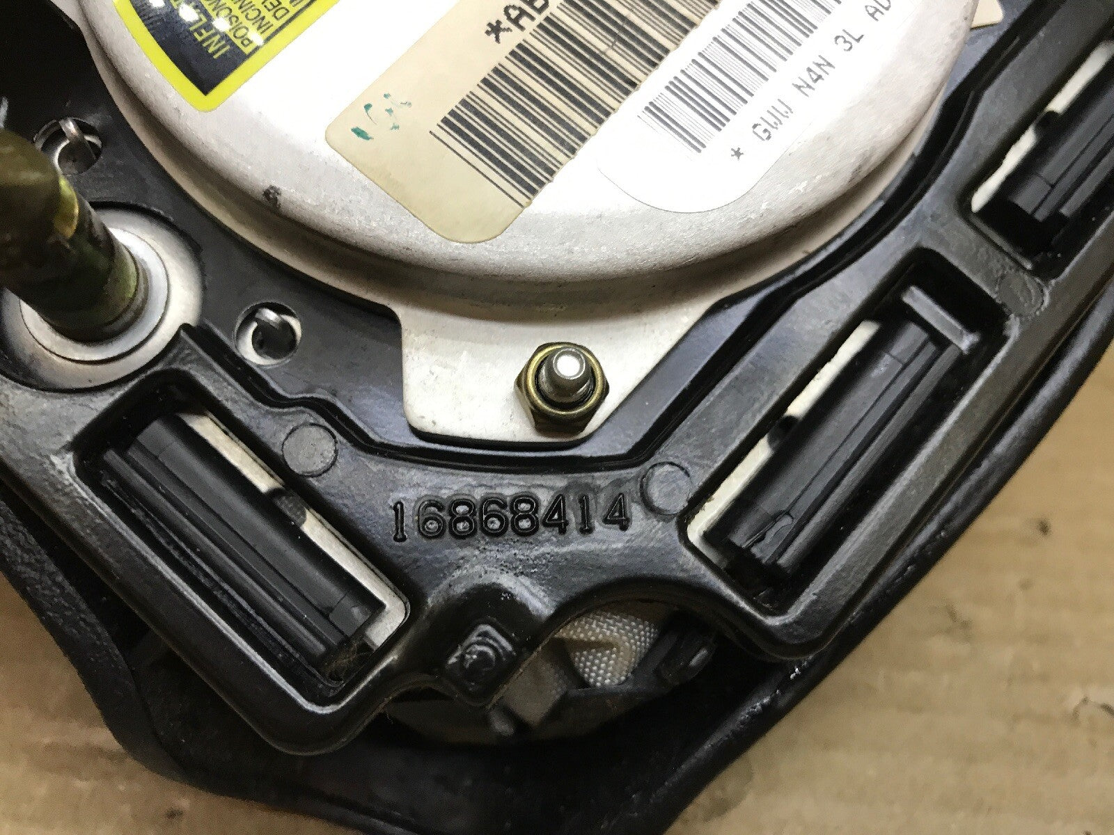 01 02 GMC SIERRA YUKON JIMMY FRONT LEFT DRIVER STEERING WHEEL AIRBAG AIR BAG8