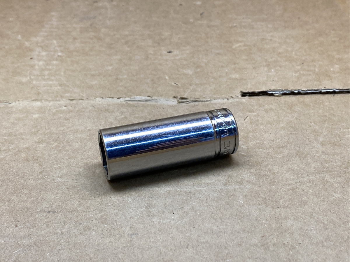 Snap on Tools USA 3/8" Drive 6 Point SAE 3/4" Deep Well Socket SFS24110
