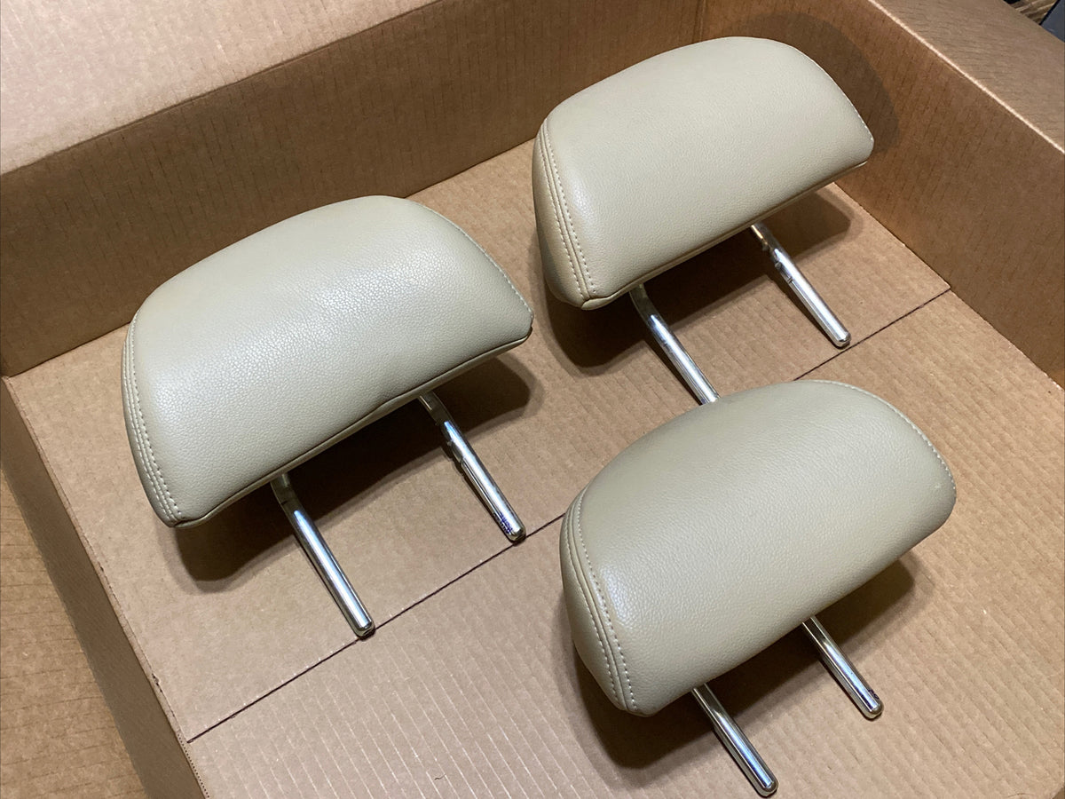 2008 2012 Honda Accord Sedan Back Rear Head Rest Headrest Leather Set Tan2