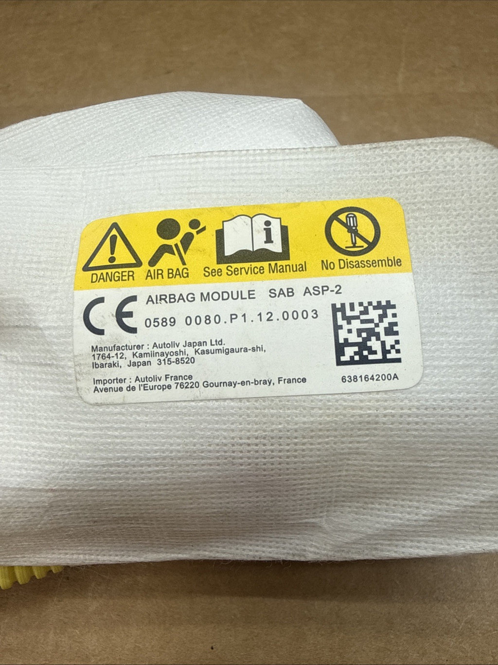 2019-2024 Subaru Forester Right Side Passenger Seat Air Bag Airbag3