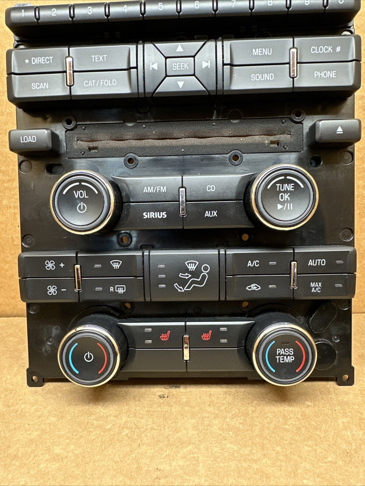 2010 2012 Ford Taurus Radio Face Plate Climate Control Panel OEM AG1T 18A802 CB1