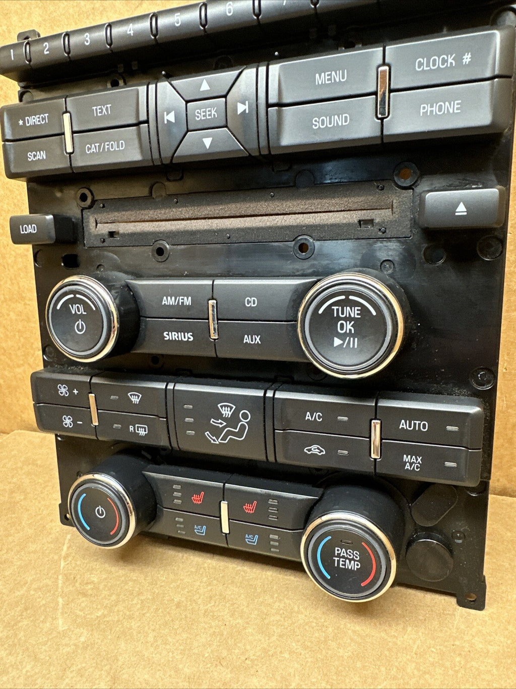 2010 2012 Ford Taurus Radio Face Plate Climate Control Panel OEM AG1T 18A802 DB4