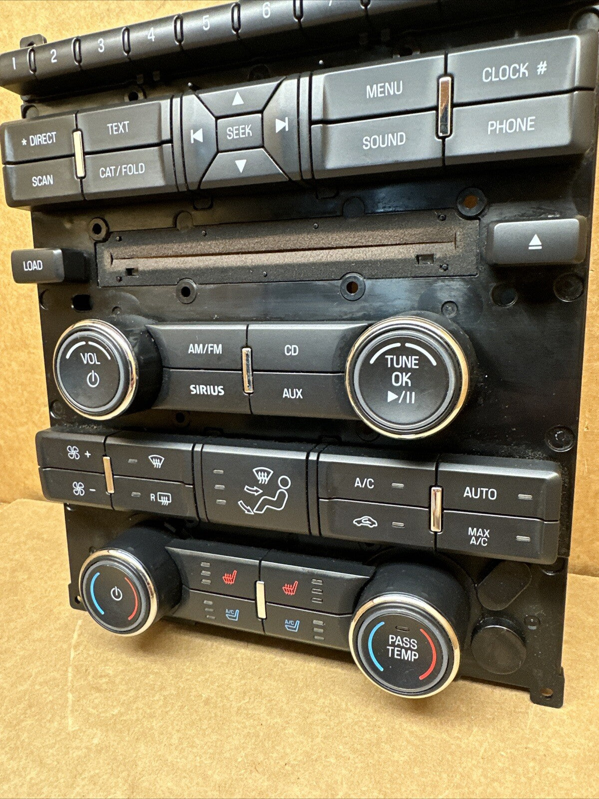 2010 2012 Ford Taurus Radio Face Plate Climate Control Panel OEM AG1T 18A802 DB4