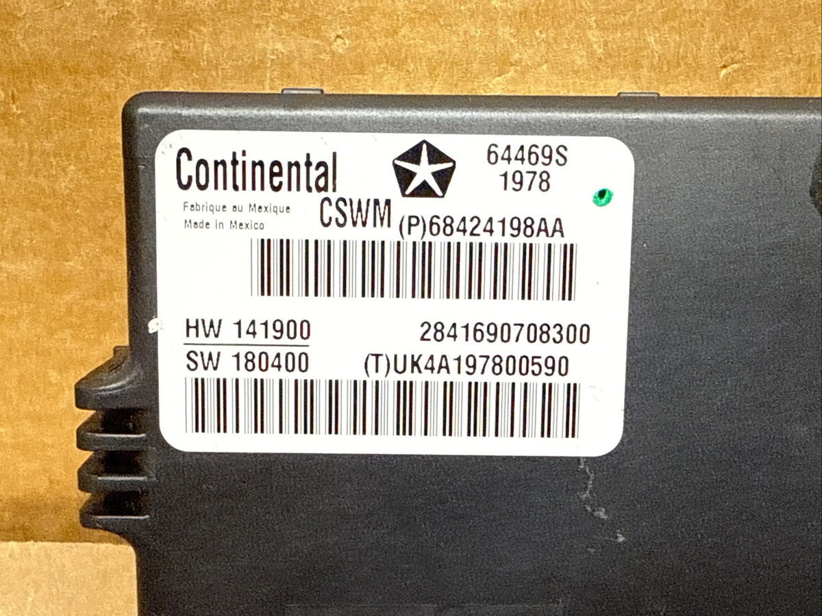 2016 2019 Jeep Cherokee Front Driver Seat Heat Control Memory Module 68424198AA1