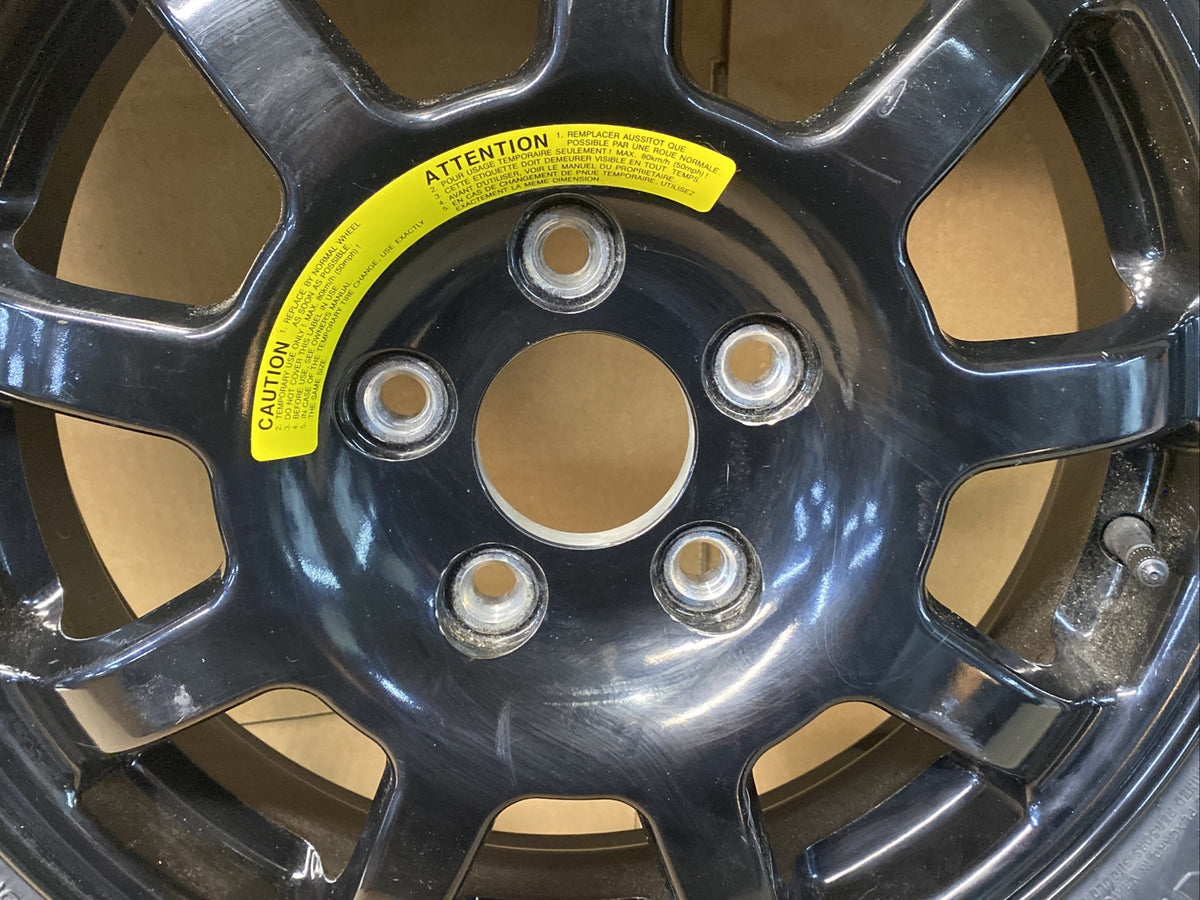 2006 2019 Hyundai Sonata Spare Tire Black Spoked OEM T125/80D164