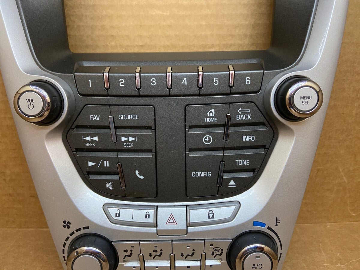 2012 2015 Chevy Equinox Terrain Radio Face Climate Control Panel Bezel 228802433