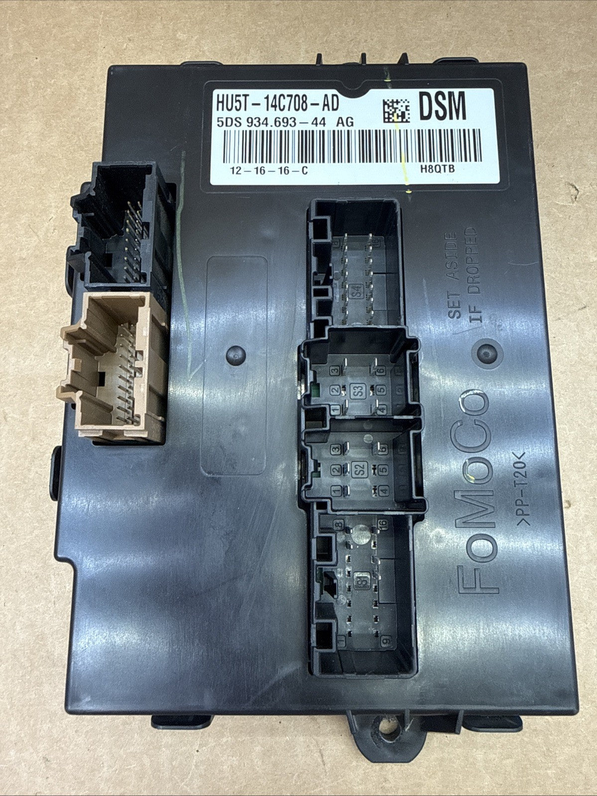 2017-2020 Fusion Front Left Driver Seat Memory Control Module HU5T-14C708-AD3