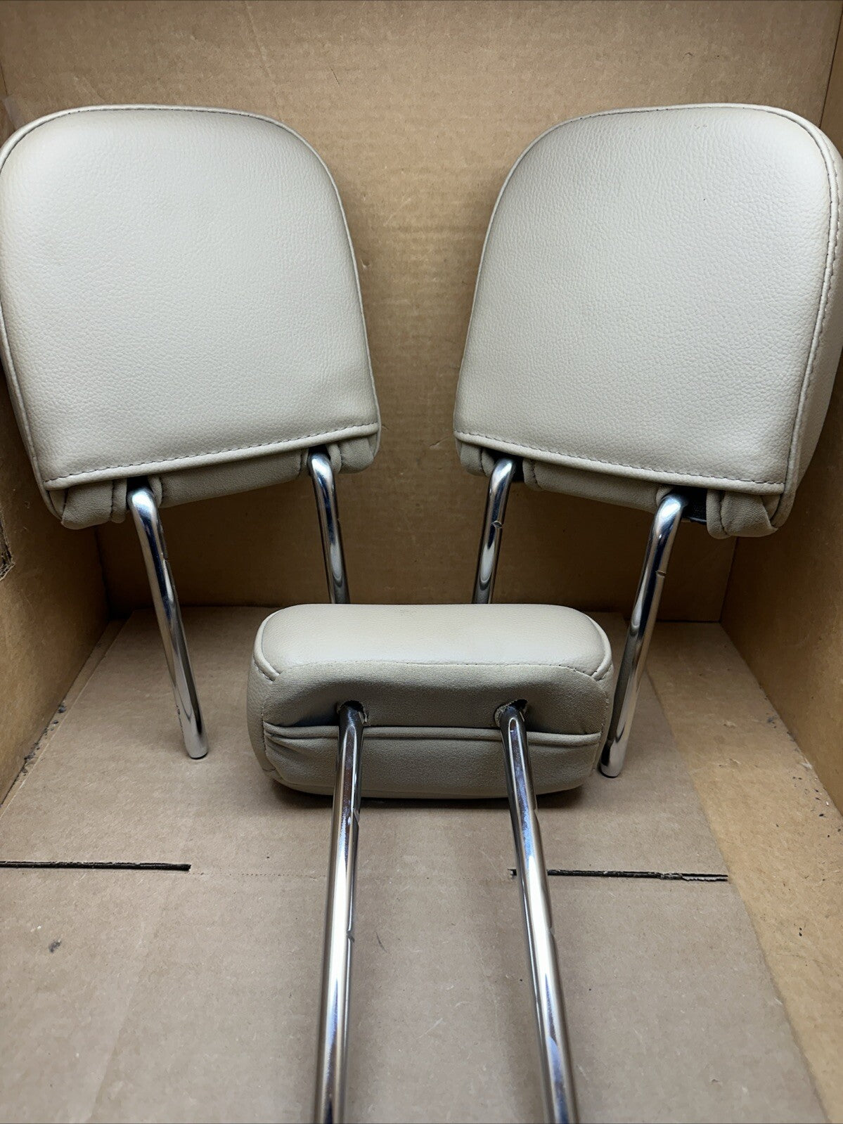 2015 2020 Ford F 150 F150 Back Rear Head Rest Headrest Tan Leather Set of 34