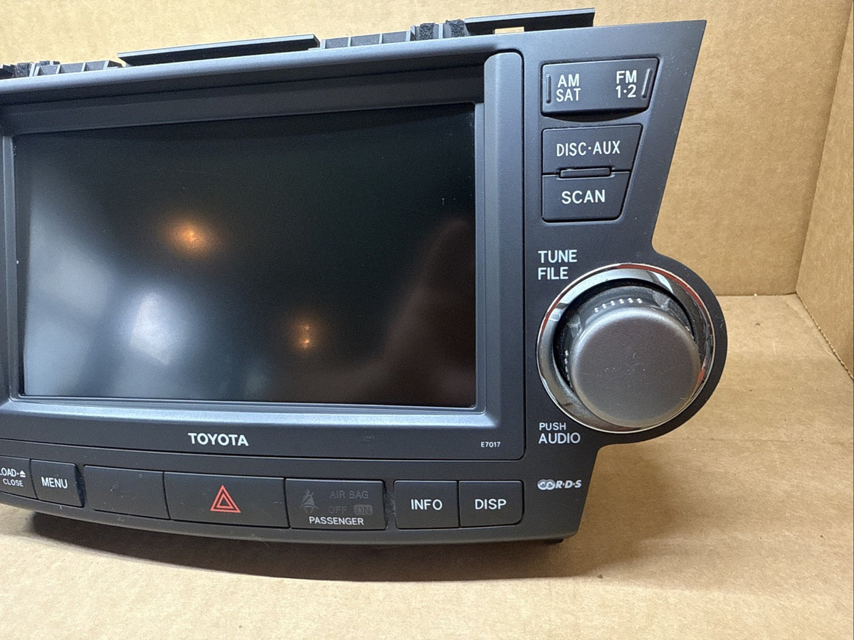 2008 2010 Toyota Highlander GPS Radio Screen E7015 86120 48F30 OEM3