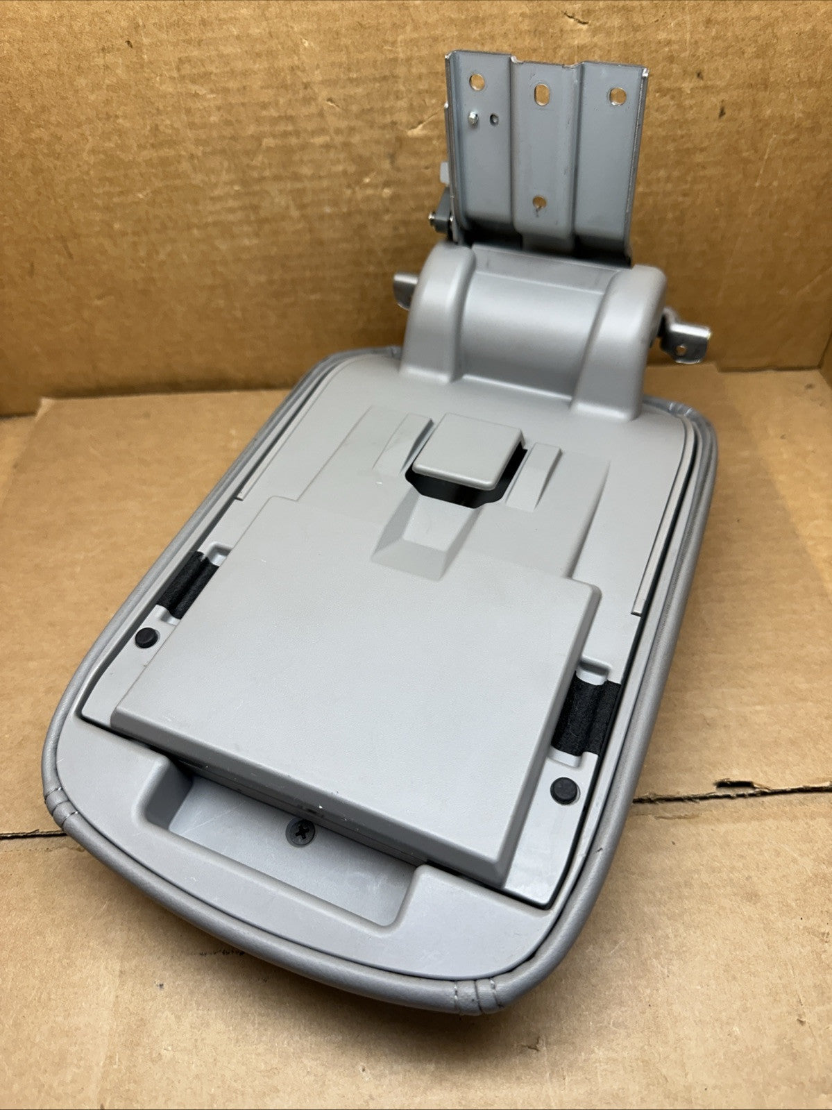 2014 2018 Subaru Forester Center Console Lid Cover Top Armrest Gray Leather5